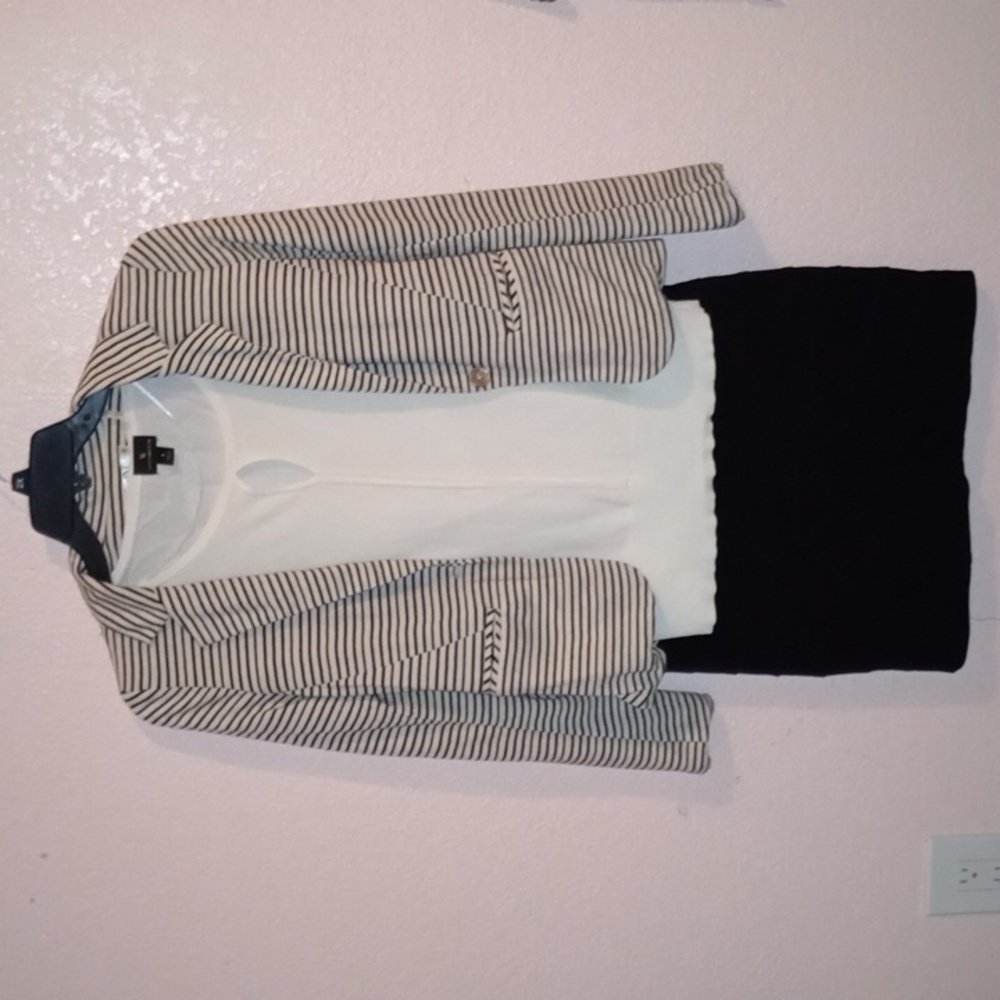 3 Piece Outfit with Blazer Skirt and Timeless Blouse size small